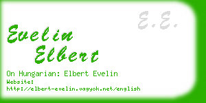 evelin elbert business card